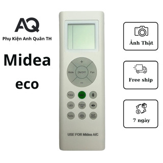 Điều khiển điều hòa Midea┃Remote máy lạnh Midea eco các dòng RG66B3