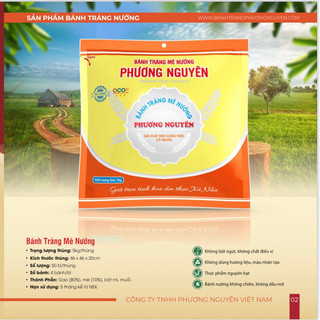 BÁNH TRÁNG GẠO MÈ PHƯƠNG NGUYÊN  - 1 SET 10 GÓI