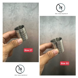 Khúc nối cổ pô titan 304 cnc size 32 và size 27 cho nhiều xe ms02