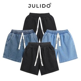 Quần short jean nam nữ JULIDO, chất liệu vải jean co dãn thoải mãi - QB42