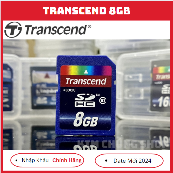 Thẻ Nhớ SDHC Transcend 8GB Class 10