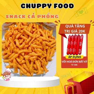 Snack Bim Cá Phồng🎁CHUPPY FOOD🎁 500G Bánh Cá Phồng Thơm Ngon Giòn Tan, Snack Bim Bim Cổng Trường, Đồ Ăn Vặt
