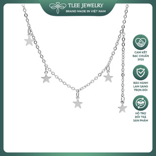 Lắc chân bạc nữ TLEE, vòng chân sao trơn basic TLEE JEWELRY LC0114