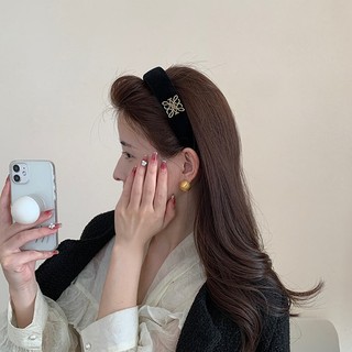 Bờm tóc nhung, băng đô nhung bản 3,5cm