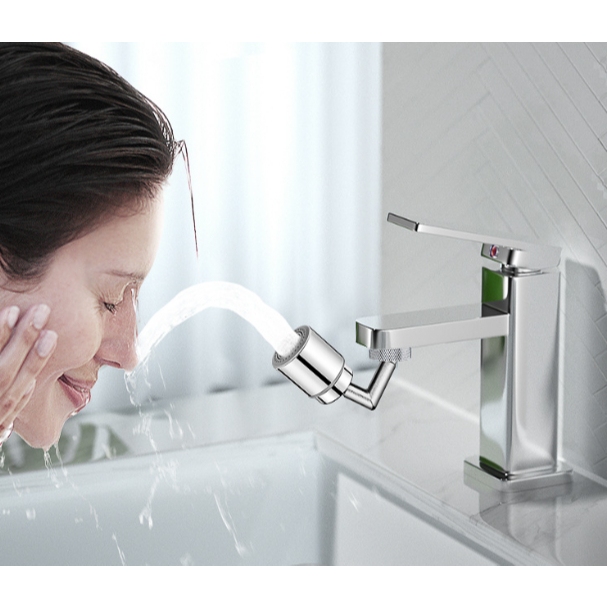 Vòi nước tăng áp xoay 720 gắn bồn rửa mặt