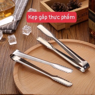 Kẹp Gắp Đá Thức Ăn Mini Đồ Nướng Chất Liệu INOX Cứng Cáp Không Han Rỉ