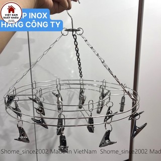 Kẹp Quần Áo, Móc trùm Inox 304 Hàng Công Ty Sản Xuất Bền Đẹp Không Rỉ