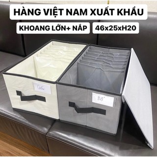 Hộp Túi Đựng Quần Áo Chia Ngăn Tiện Gọn Hàng VN Xuất Khẩu Phong Cách Nhật Bản