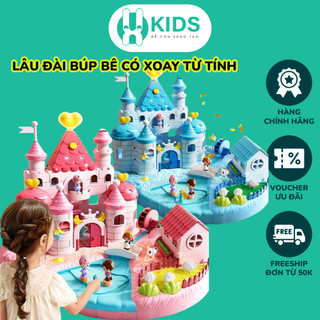 Đồ chơi mô hình lâu đài búp bê công chúa X KIDS có điều khiển từ tính thông minh có đèn nhạc dễ thương cho trẻ em