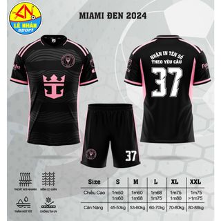 Bộ Áo Đá Bóng CLB Miami Màu Cam