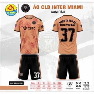 Bộ áo đá bóng clb miami màu cam