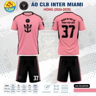 Bộ Áo Đá Bóng CLB Miami Màu Cam