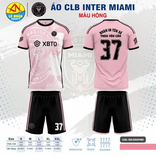 Bộ Áo Đá Bóng CLB Miami Màu Cam