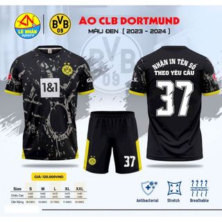 Bộ Áo Đá bóng CLB Dortmund Vàng 2425