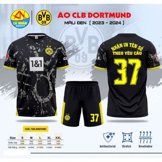 Bộ Áo Đá bóng CLB Dortmund Vàng 2425