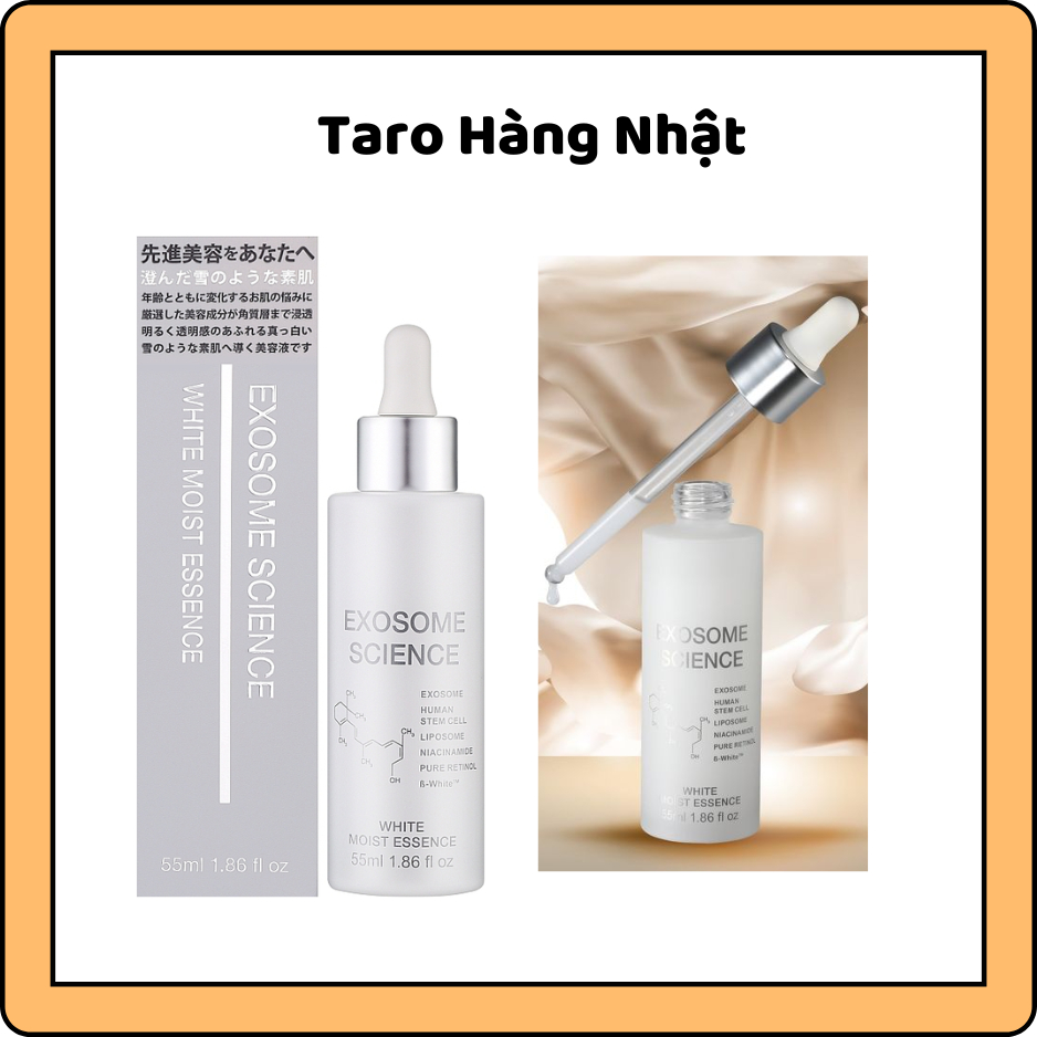 Tinh Chất Serum Dưỡng Trắng Cấp Ẩm Exosome Science White Moist Essence Nhật Bản 55ml