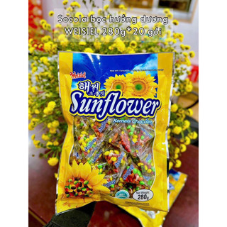 Kẹo socola bọc hướng dương weisiel sunflower gói 280gr