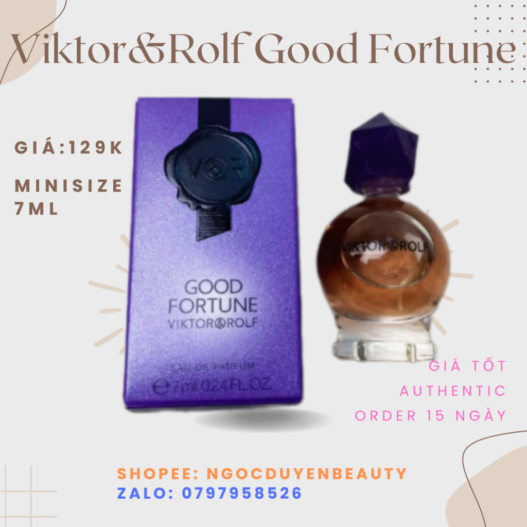 NƯỚC HOA VIKTOR & ROLF GOOD FORTUNE EDP 7ML