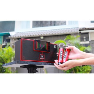 Loa Karaoke Mini Ys 208 - Công Suất 30w - Hát được ngoài trời kèm 2 mic