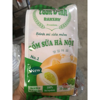 10bánh mỳ tươi mềm,nhân bơ sữa,cốm sữa và bánh sữa chua toàn vinh