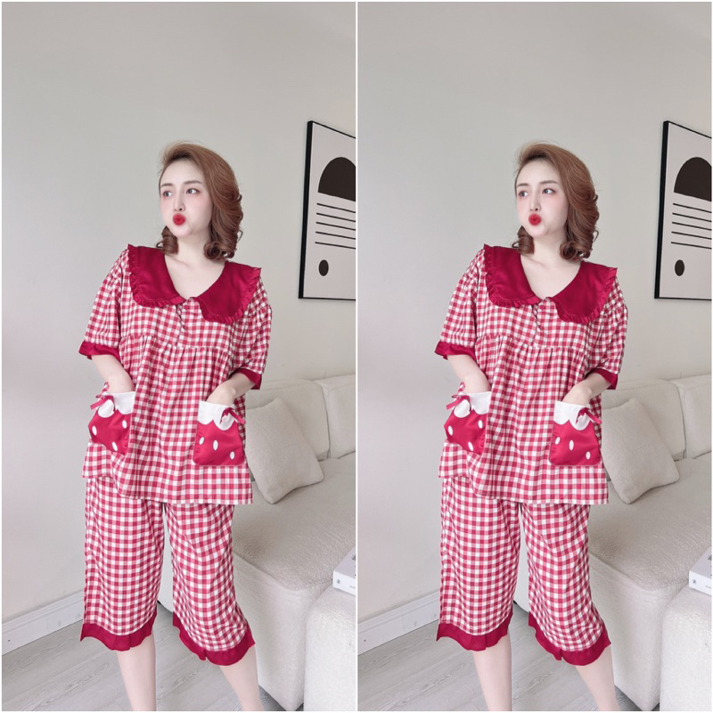 Đồ Bộ Lụa Bigsize Cao Cấp - Chất mát, form chuẩn M2