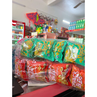 Bịch bim bim oishi đủ vị 12g/10 gói ,6g/20 gói :snack bí đỏ, bắp ngọt.