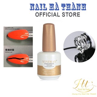 Sơn gel top kim cương Vinimay chống nước bền đẹp lưu giữ lớp sơn chai 15ml