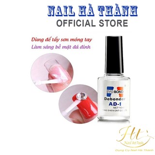 Chai nước sáng đá nail giúp bề mặt đá sáng hơn có thể dùng để tháo móng đắp bột đắp gel AD -10ml