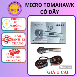 Micro có dây tomahawk made japan. hàng cao cấp, bắt âm, không rè, dây dài 6 m