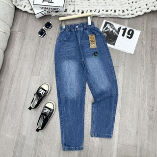 Quần jeans dài bé gái sz 20-45kg kiểu dáng baggy, quần bò dài  sz đại cho bé đi học chất co giãn.