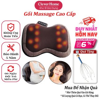 Gối massage cổ vai gáy lưng chân tay toàn thân đa năng Z9, máy massage cổ vai gáy hồng ngoại tốt hơn súng massage