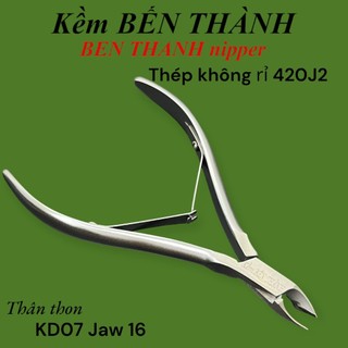 Kềm cắt da inox kd07 inox thép không gỉ lưỡi kềm jaw16 , 1 chống chính hãng kềm bến thành