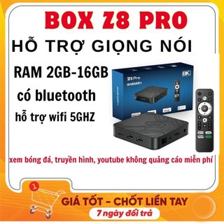 Đầu box z8 pro ram 2gb/16 có giọng nói hỗ trợ 4k