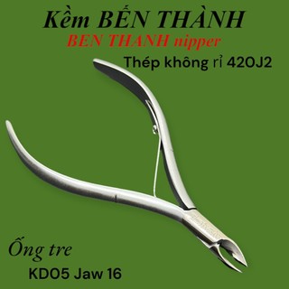 Kềm cắt da inox kd05 inox thép không gỉ lưỡi kềm jaw14 và jaw16 , 1 chống chính hãng kềm bến thành