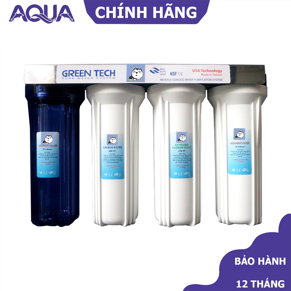 Bộ lọc thô 4 cấp, lọc nước giếng, lọc nước phèn, lọc thô sinh hoạt