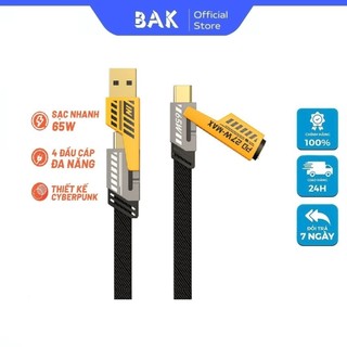 SU51 Dây Cáp Sạc Nhanh 4 Trong 1 Sạc Chống Gẫy hàng siêu bền siêu ổn định bào hành 3 tháng BAK
