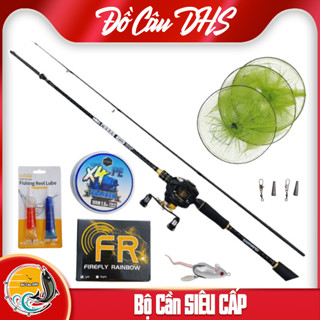 (TẶNG PHỤ KIỆN) Bộ cần câu lure SHIMANO CENRES kèm Máy Ngang KIM LOẠI tay trái tải tĩnh 5kg - Đồ Câu DHS
