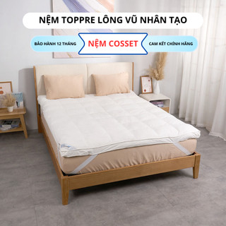 Nệm topper lông vũ nhân tạo chuẩn 5 sao bảo hành 12 tháng rất nhiều size để khách dễ dàng chọn lựa cho các khách sạn