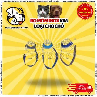 Rọ mõm inox kim loại dạng hộp cho chó lớn