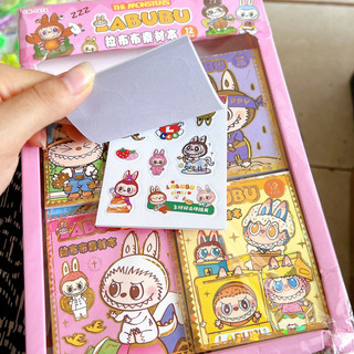 Sỉ khay 40 quyển sổ sticker labubu mới
