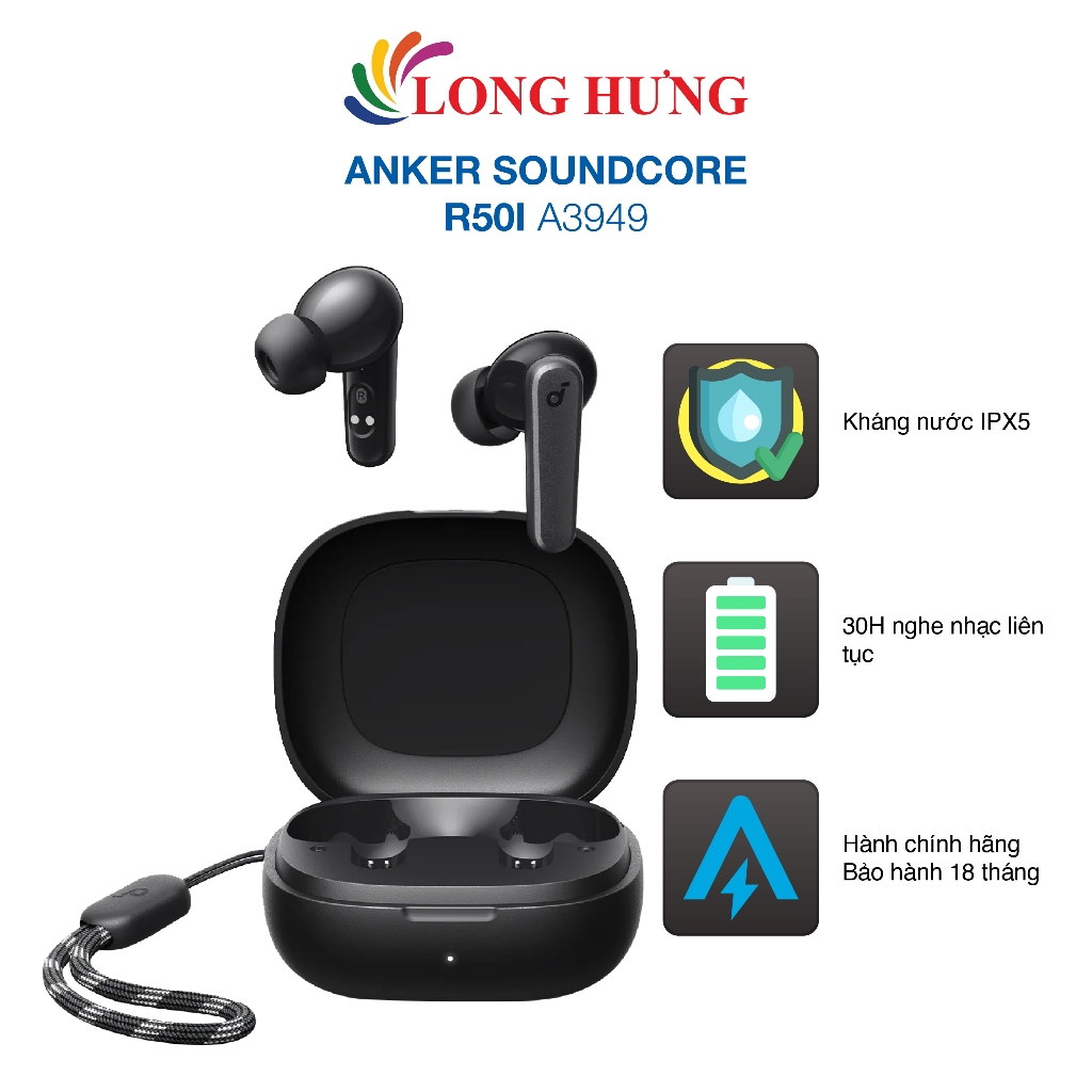 Tai nghe Bluetooth True Wireless Anker Soundcore R50i A3949 - Hàng chính hãng