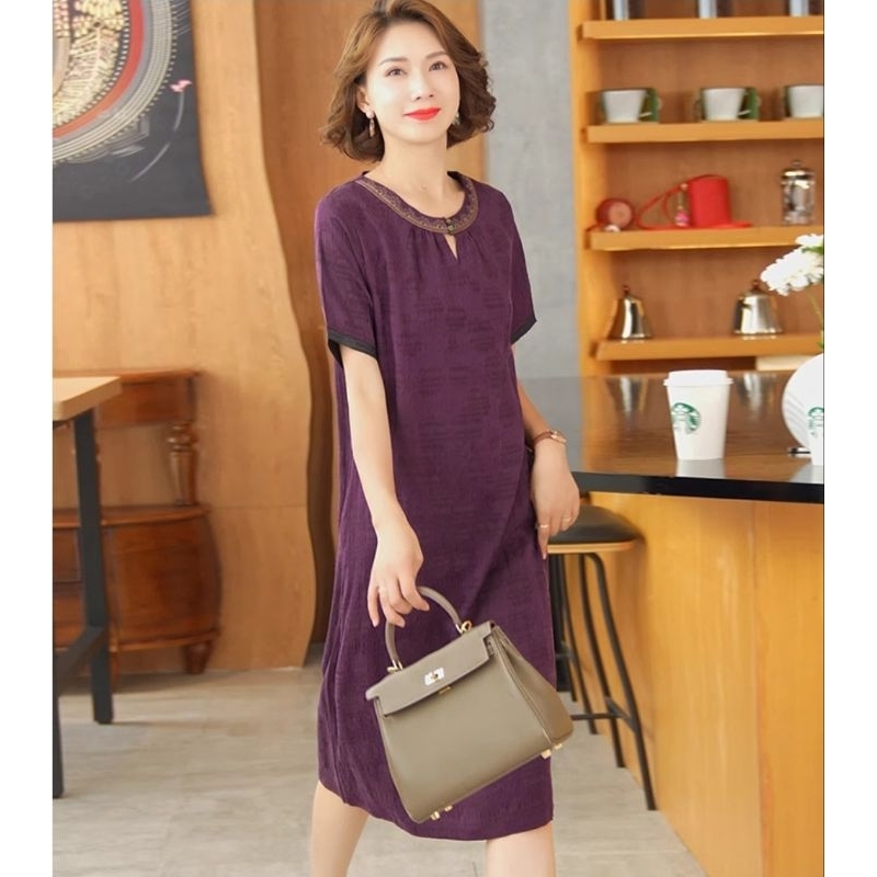 ĐẦM LỤA GIẤU BỤNG TRUNG NIÊN BV866