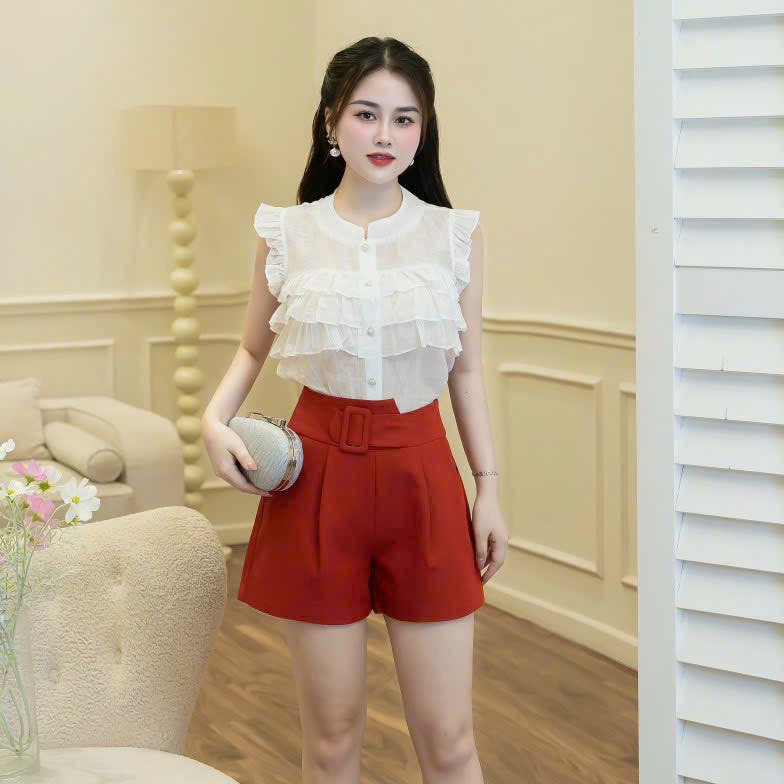 Áo bèo nữ công sở 2 lớp