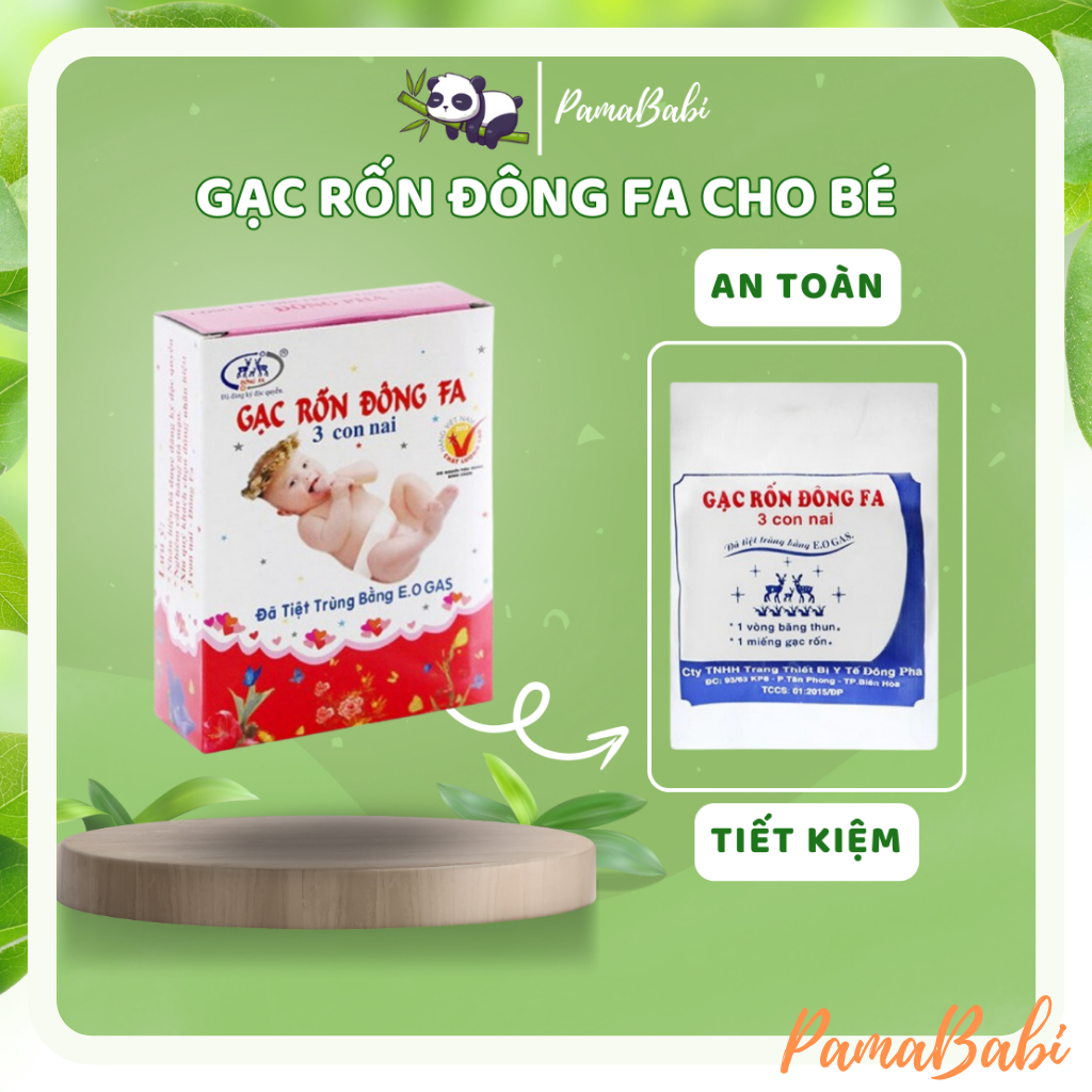 Gạc rốn Đông Fa cho bé hộp 3 chiếc