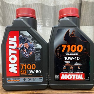 Nhớt Motul 7100 4T 10W40 - 10W50 Ester 100% Tổng Hợp Hàng Chính Hãng
