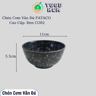 ( combo 5c - 10c ) Chén Cơm Cao Cấp- Chén Nhựa MELAMINE- Chén quán ăn Vân Đá FATACO Cao Cấp