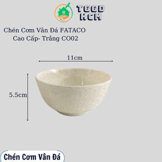 ( combo 5c - 10c ) Chén Cơm Cao Cấp- Chén Nhựa MELAMINE- Chén quán ăn Vân Đá FATACO Cao Cấp