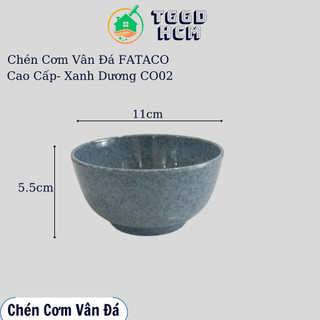 ( combo 5c - 10c ) Chén Cơm Cao Cấp- Chén Nhựa MELAMINE- Chén quán ăn Vân Đá FATACO Cao Cấp