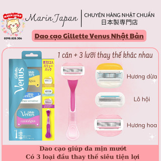 Dao cạo Gillette Venus 5 lưỡi cạo lông body và vùng kín cao cấp nội địa Nhật Bản