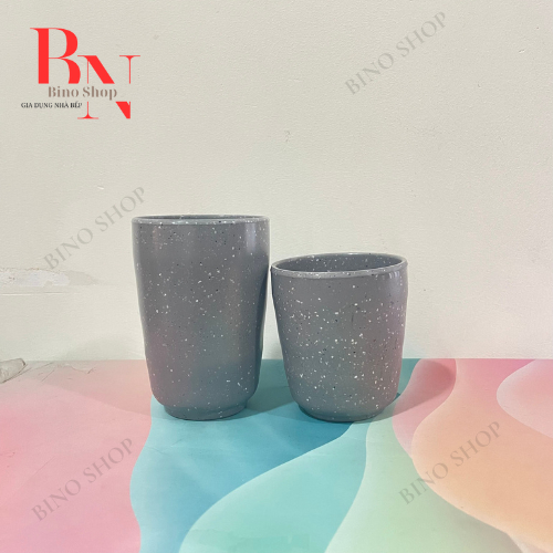 Ly Nhựa Melamine Nhám Xám